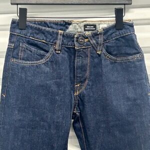 Volcom Solver Modern Straight Dark Wash Denim Jeans Rancher cowboy Men's Size 28
